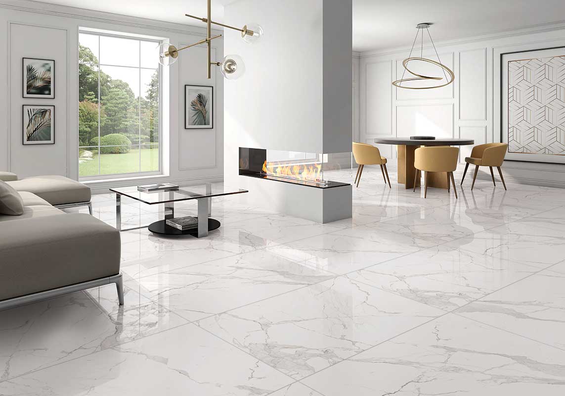 Statuario Classico (120x180 cm) - Eternity - Glazed Vitrified Tiles