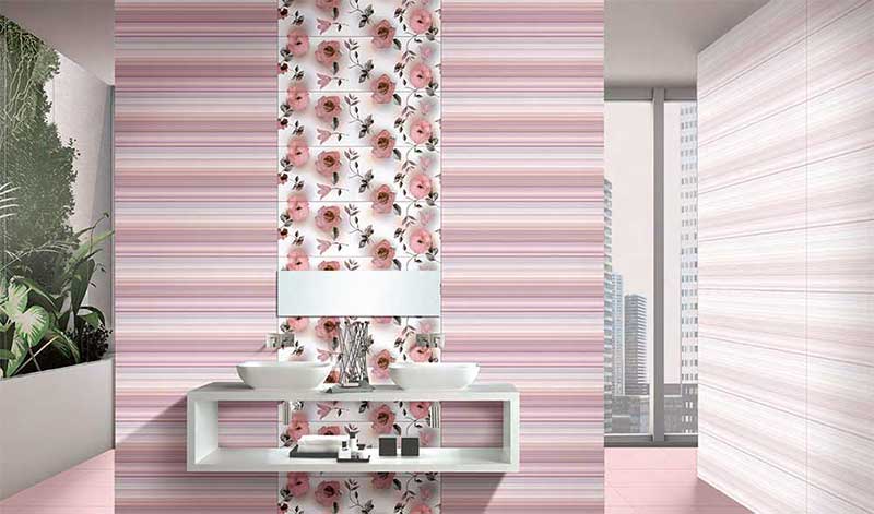 Bathroom Tiles Kajaria toronto pink, power line - 30x30 cm, floor tiles, satin matt Bathroom Tiles Kajaria toronto pink, power line - 30x30 cm, floor tiles, satin matt
