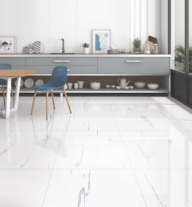 Venito White Marble - 60x60 cm - Gres Tough Floor Tiles