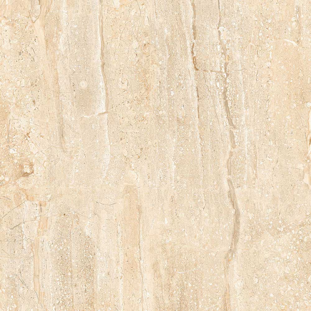 Travertine Beige, Gres Tough - 80x80 cm, Floor Tiles, Polished